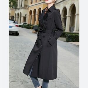 Ellen Tracy Trench Coat -S